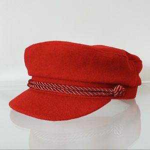 H&M Red Baker Boy Cap